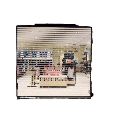 China Waterproof Aluminum Polycarbonate Transparent Roller Shutter Door Clear Crystal Roller Shutters Roll Up Door for Commercial Store for sale