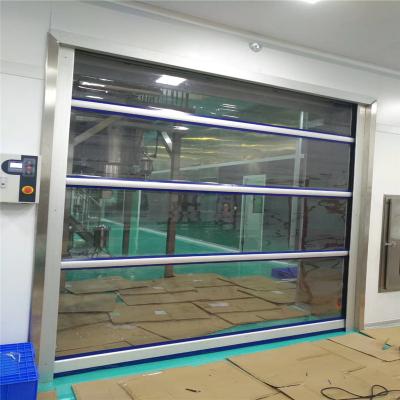 China Waterproof Car Wash Clean Room Industrial PVC Material Curtain High Speed Rolling Shutter Door for sale