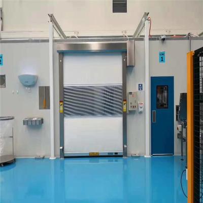 China Waterproof industry  good quality  professional security Automatic aluminium PVC high speed door roller  shutter for sale