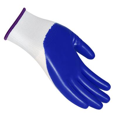 China China Manufacturer Professional Non-Slip Texture Wear Resistance Nitrile Breathable Work Gloves for sale