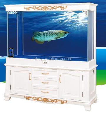 China Viable Fish Tank Aquarium Cabinet LED Lighting Large Tropical Tank 460 Liters for sale