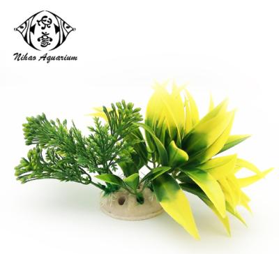 China Eco-friendly Plastic Seaweed Plant Aquarium Fish Tank Decor Underwater Landscaping for sale