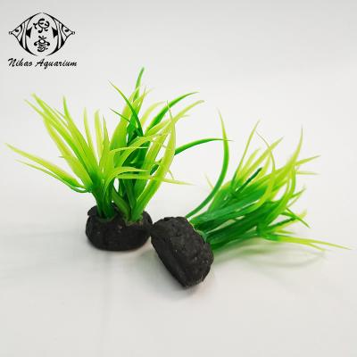 China Factory Wholesale Cheap Artificial Plastic Grass Viable Aquarium Supplies For Aquarium Decoration for sale