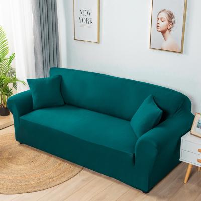 China Single Elastic Sofa Cover Four Season Universal Solid Color Single Swept Sofa Cover for sale