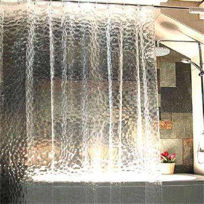 China New Classic/Postmodern Curtain Amazon In Hot 3D Water Cube Bathroom Curtain EVA Bathroom Shower Curtain Partition Curtain for sale