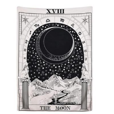 China Simple Home Wall Hanging Celestial Psychedelic Tapestry Wholesale Tapestry Decor Tarot Star Tapestry for sale