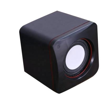 China Wholesale PORTABLE Audio Portable Gift, USB 2.0 Small Mini Pair Box Square Cable Speaker For Laptop Computer and Car Audio for sale