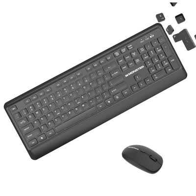 China Metal Monster KM3 Portable Desktop All-in-one Computer Usb Keyboard Wireless Mute Computer Tastatur Maus Kit For Office Gaming Home for sale