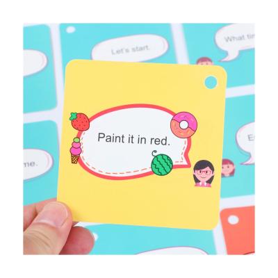 China Plastic Custom New Design Learn Language Learning Flash Cards Kids Educational for sale