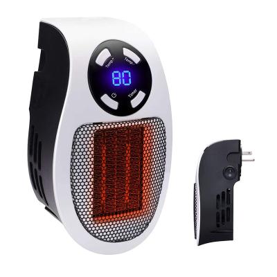 China High Quality Outdoor Portable Wall Mounted Room Fan Mini Air Heater Space Ptc Mini Electric Plug In Heater for sale