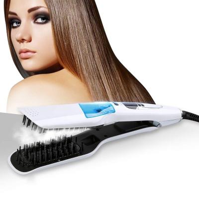 China Steampod Electric Ceramic Flat Iron Tourmaline Car Steam Function Straightener Hot Steam Hair Straightener for sale