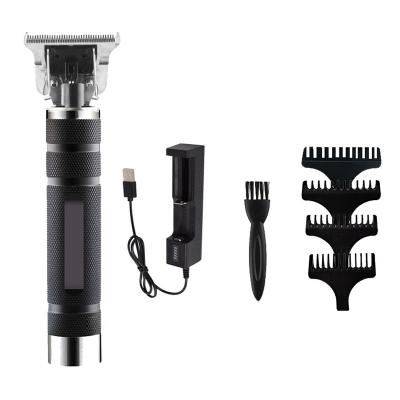 China New Metal Clippers Men's Electric Hair Trimmer Equipment Cutter Barber Shop Hair Clipper Outdoor Rechargeable Professional Cutting Machine for sale