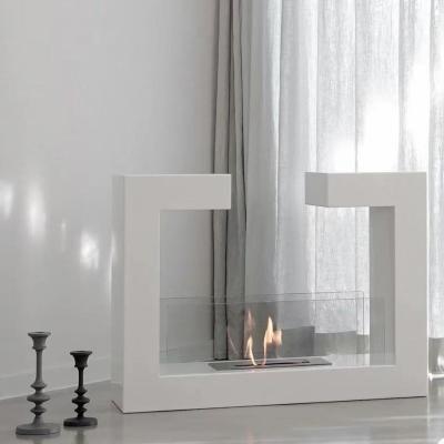 China new design ethanol steel modern decorative table fireplace ZM-JS014 for sale