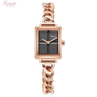 China Water Resistant Kimio antique lady bracelet rectangular shape case quartz watch for sale