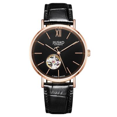 China Hot Products Water Resistant Genuine Leather Band Watch Wristwatches Automatic Mechanical Watches Wholesale for sale