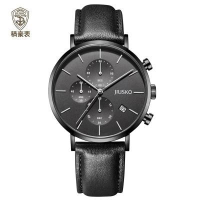 China Day/Date Hot simple design stainless steel back 5atm water resistant men business watch custom logo for sale