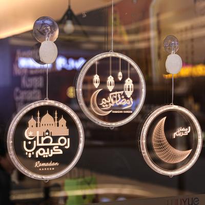 China 2022 Bairam Hari Ruzi Raya Id al Fitr Ramadan Decorations Acrylic Gift Led Lights for sale