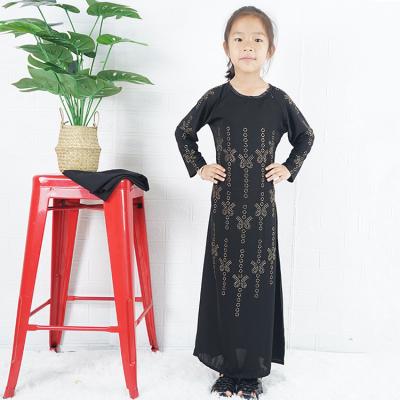 China Anti-wrinkle The most popular muslim girl simple fashion dresses of the moment long girls dresses suitable for parties for sale