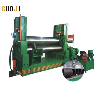 China Symmetrical boilers guojimachine GJ W11Y-45x3000 3rolls plate roll roller machine for sale