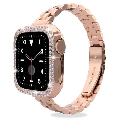 China EAMIRUO Fashion Design 14MM Stainless Steel Slim Metal Watch Band For iWatch 7 Se 6 5 4 Premium Stainless Steel Strap For Apple Watch Strap for sale