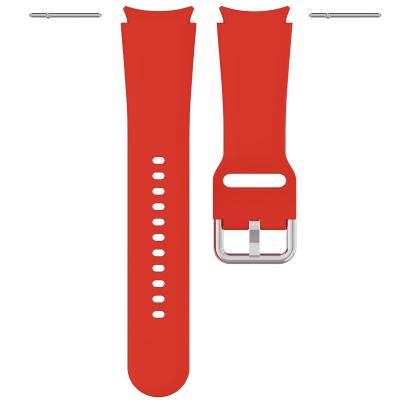 China EAMIRUO Quick Release Pins New Fashion Color Pure Silicone 20mm Watch Band For Samsung Galaxy Watch4 40/44mm Classic Watch4 42/46mm Watchband for sale