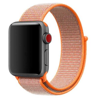 China Lightweight NATO Replacement Customized Nylon Watch Strap Suitable For Apple iWatch Series 6 5 4 Fabric Sport Stylish Watch Band for sale