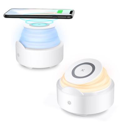 China Wireless Charger For Mobile Phone Manufacturer Portable Mini Speaker Version 5.0 Professional Radio Charger With Touch Light for sale