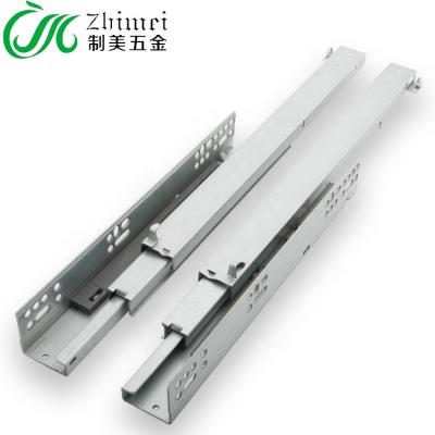 China 3 Fold Concealed Drawer Undermount Concealed Gently Tightly Conceal Slide Rail for sale