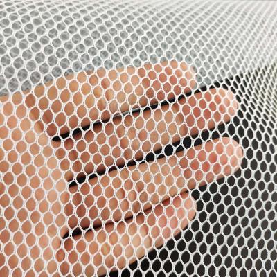 China Memory Polyester White Laundry Storage High Quality Hard Mesh Fabric for sale