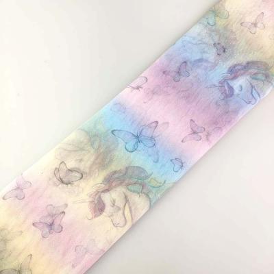 China Ombre Printed Ombre Color Unicorn Design Print Tulle Fabric for sale