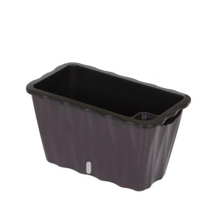 China Hot Selling Minimalist Factory Double Layer Small Wholesale Pot Garden Plastic Flower Pots for sale