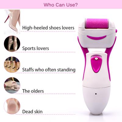 China Rechargeable Electric Dull Polish +ABS Feet File Hard Dry Dead Velvet Smoot Foot Care Tool Pedicure Machine Cuticle Skin Callus Grinding Remover for sale