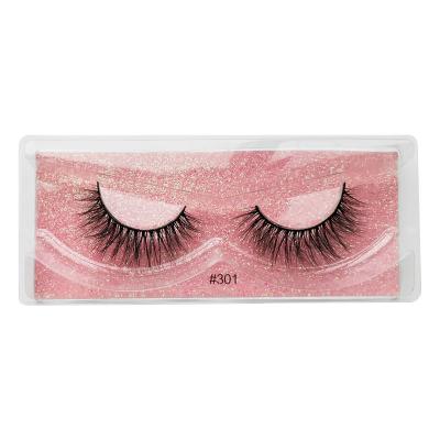 China Wholesale custom own fuller effect 100% natural fluffy 3d mink eyelashes brand mink fur eyelash 25mm for sale