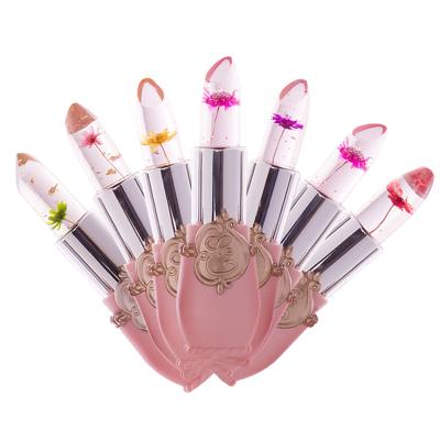 China Crystal Jelly Lipstick Magic Temperature Flower Color Changing Lip Balm Waterproof Moisturizing Lasting Beauty Lipstick Makeup for sale