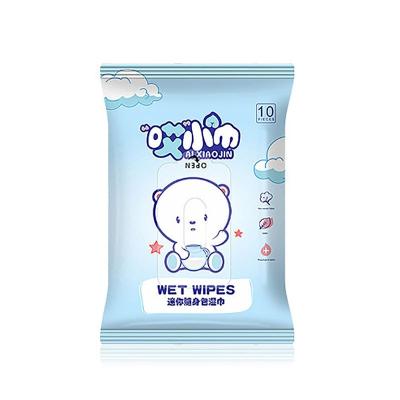 China Eco-Friendly Baby Care Wet Wipes Travel, Baby Sensitive Wet Wipes Soft For Hand Cleaning Portable Wet Wipes Home Indoor Outdoor for sale