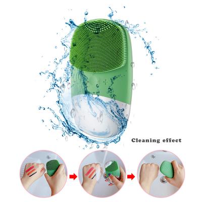 China Acne Treatment Skin Care Ultrasonic Electric Facial Cleansing Sweep Vibration Skin Remove Blackhead Pore Cleanser Silicone Face USB Massager for sale