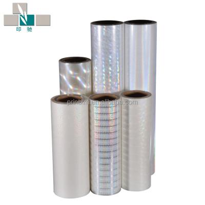 China Holographic Transparent Moistureproof Lamination Film Hologram BOPP Film 28mic for sale