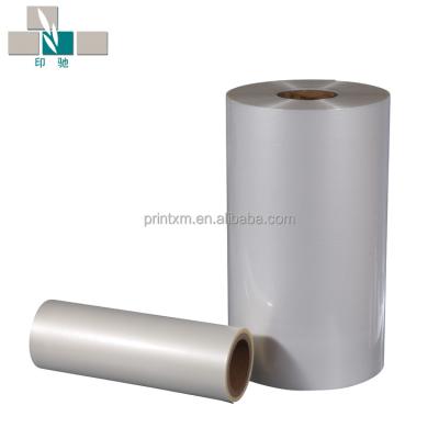 China OPP 25 MIC lamination moisture proof glossy/transparent thermal film for boad paper cover for sale