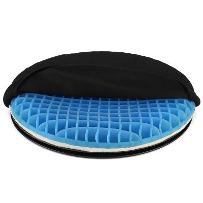 China Cooling Rotary Swivel Gel Cushion Chair Pad With 360 Degree Rotation For Chair Car for sale