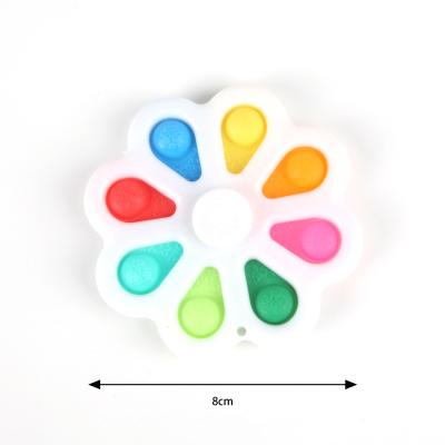 China ABS+Silicone decompress silicone gyro other toys and hobbies light up fidgety person noise spinner stress toys for sale