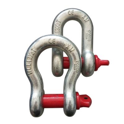 China Heavy Industry screw type d shackles mining shackle 100ton shackle for sale