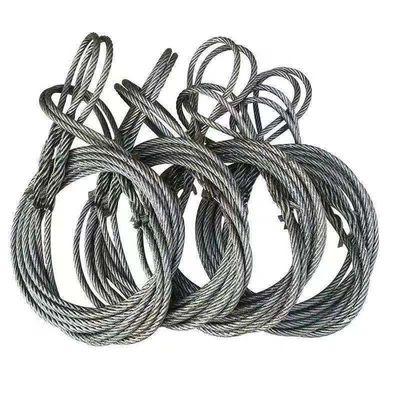 China Lifting and rigging equipment Flat braided steel wire rope lifting sling for sale