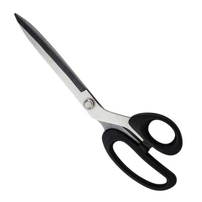 China Hot Sales Anti-Slip Stainless Steel Black Handle Scissors High End Sewing Tool Clothing Scissors for sale