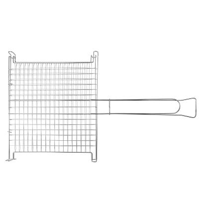 China Easily Assembled High Quality Stainless Steel Square Rack Barbed Wire Clip Hanging Barbecue Accessories for sale