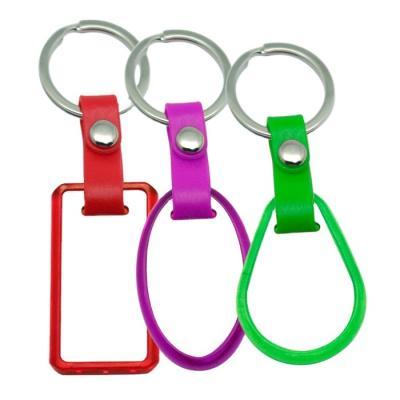 China Metal China Manufacturers Printed Logo Acrylic Key Chain Blanks for sale