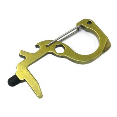 China Open the door no touch key chain with bottle opener for sale