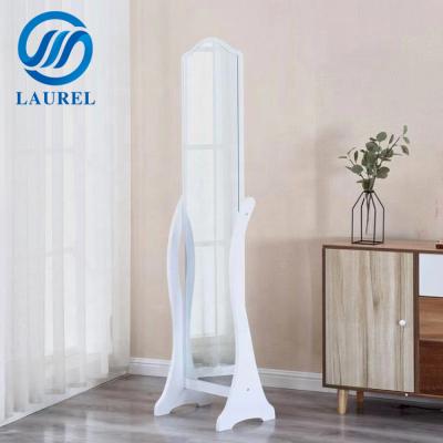 China Modern design white integral mirror for home dressing room for sale