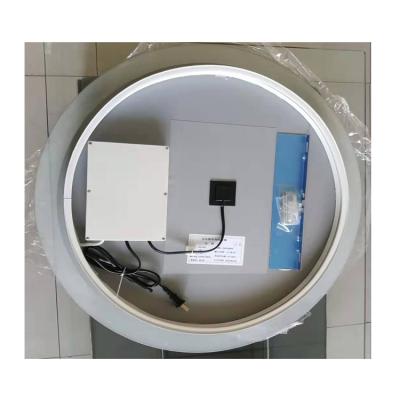 China China Factory Rectangle LED Lighted Round Markup Bathroom Mirror for sale