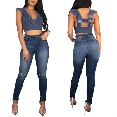 China 2020 New Design Wholesale High Quality Women Breathable Sexy Butt Lift Jeans Ladies Ladies for sale