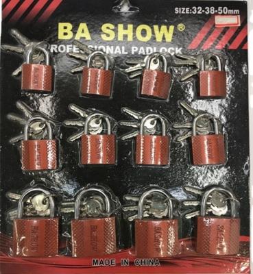 China Different Iron Factory Padlock Size Card Packing Iron Locks Black Padlocks for sale